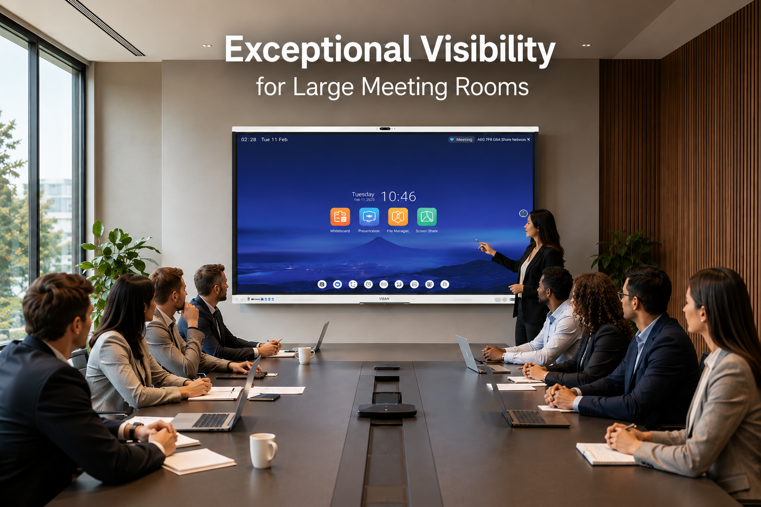smart board for large meeting room